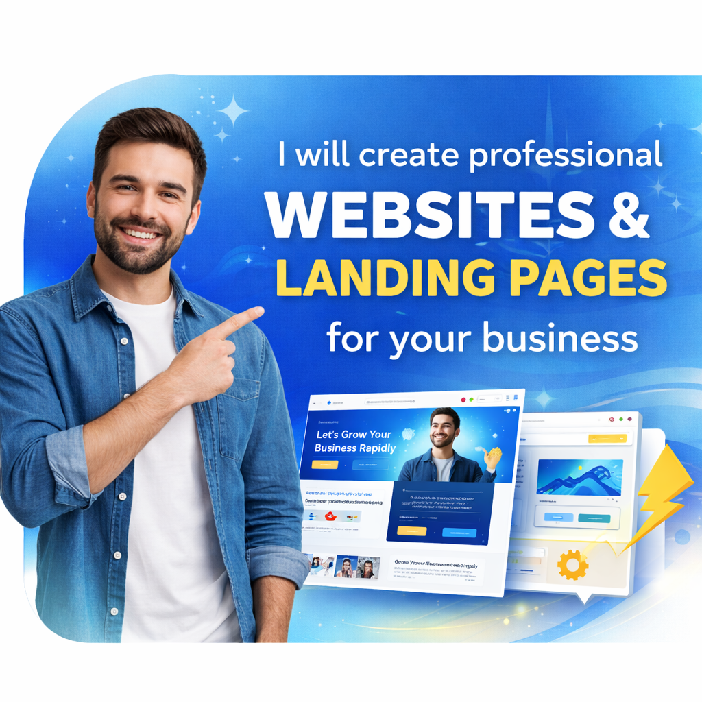 I will design a modern, high-converting website or landing page for your business