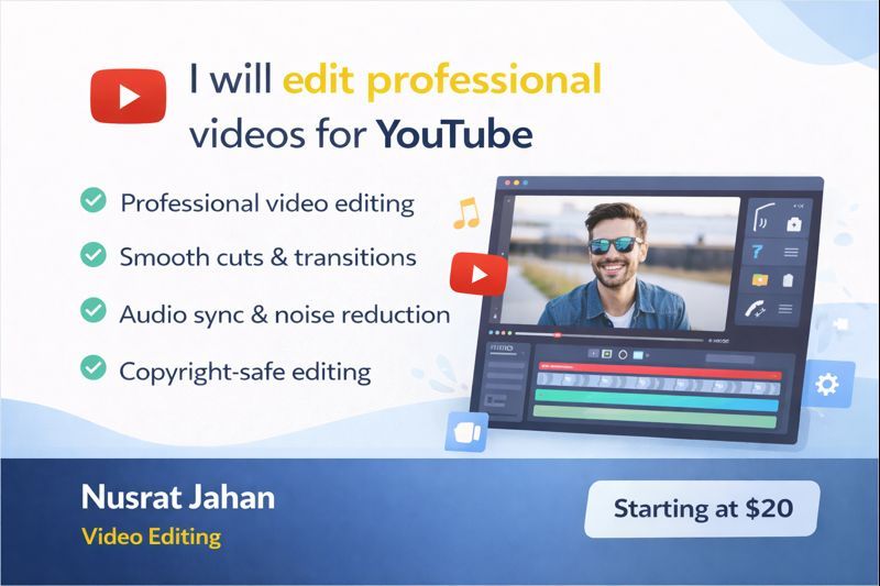 I will edit professional videos for YouTube