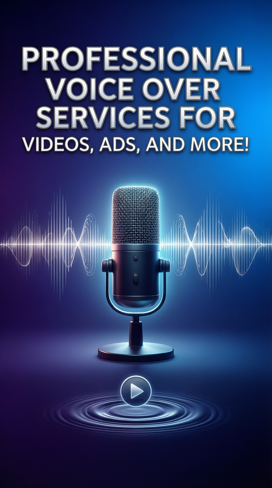 Professional Voice Over Services for Videos, Ads, and More!