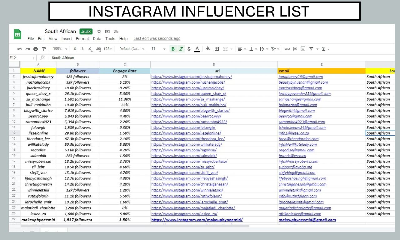 i will be your influencer marketing manager research outreach and brand collaboration