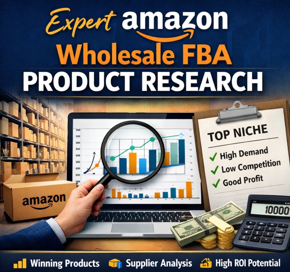 I Will Do Profitable Amazon Wholesale FBA Product Research with High ROI