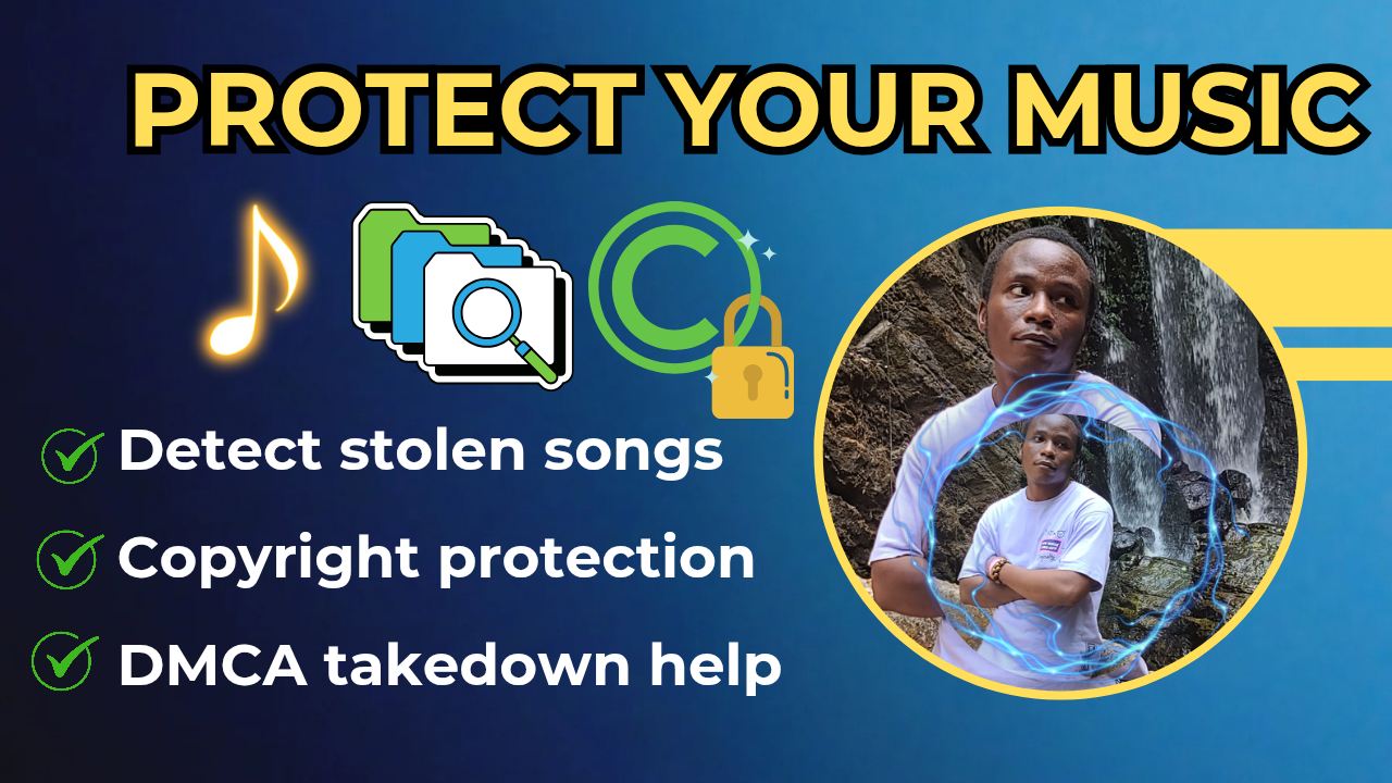 I will detect stolen music and prepare DMCA takedown reports