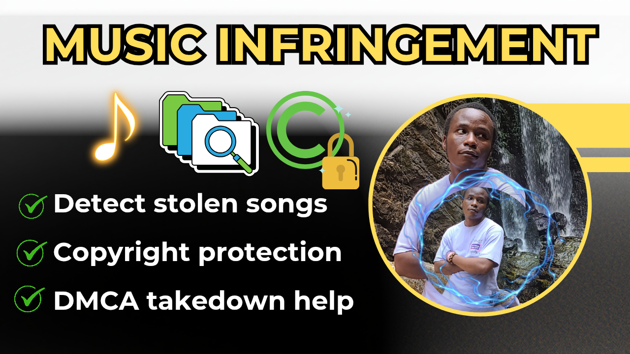I will find unauthorized use of your music and copyright infringement online